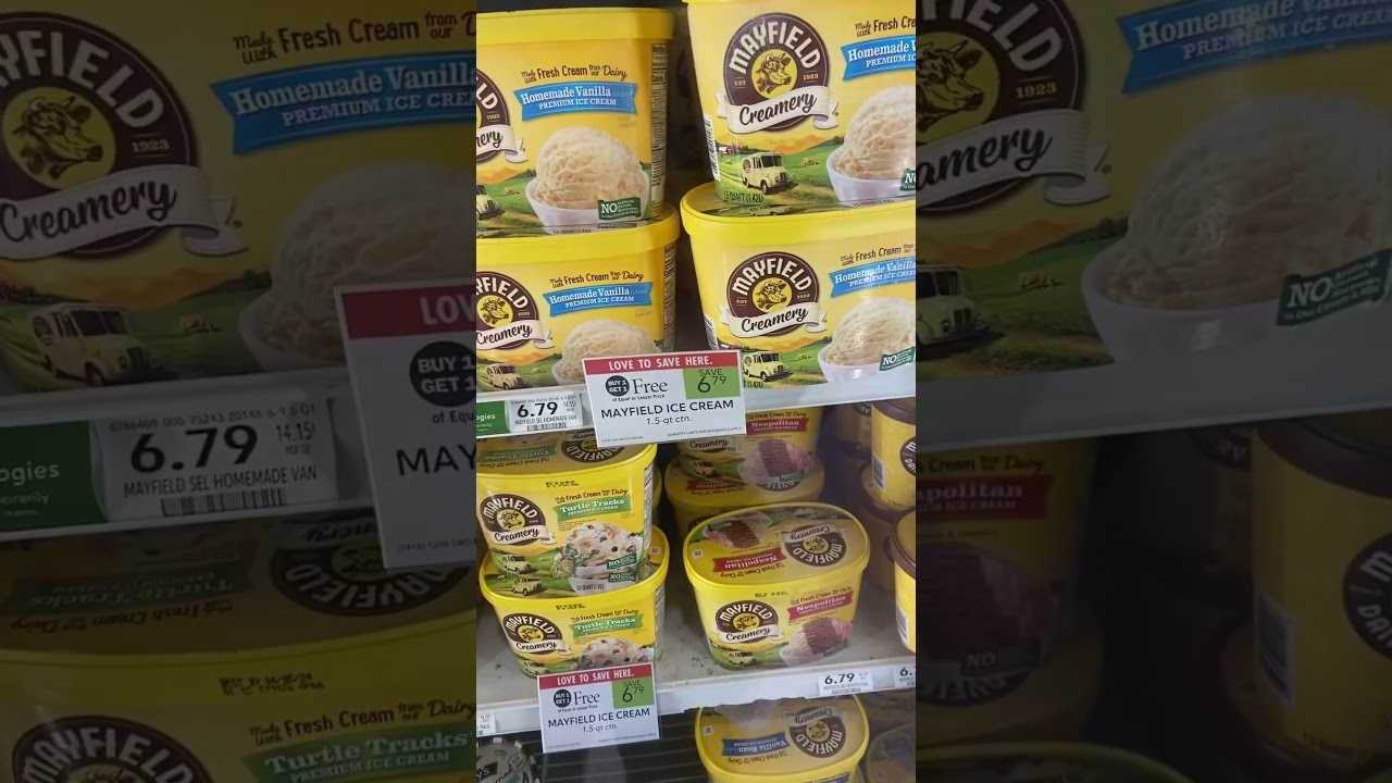 Making a big to do over Mayfield Ice Cream @Publix !