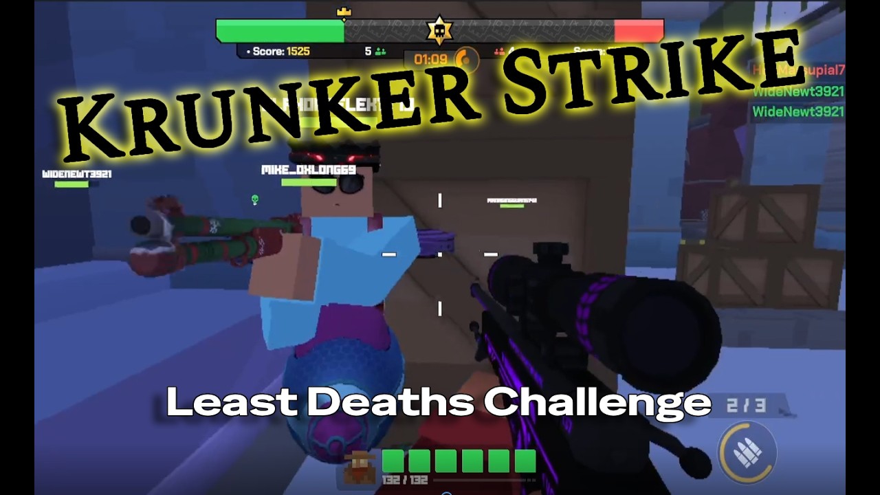 Trying Not to Die in Krunker Strike