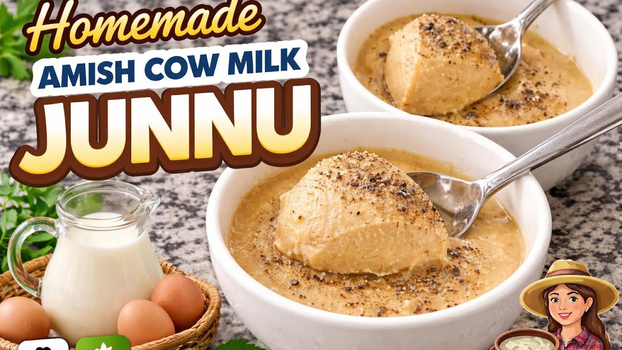 Amish Cow Milk Junnu (Colostrum Milk Pudding) 