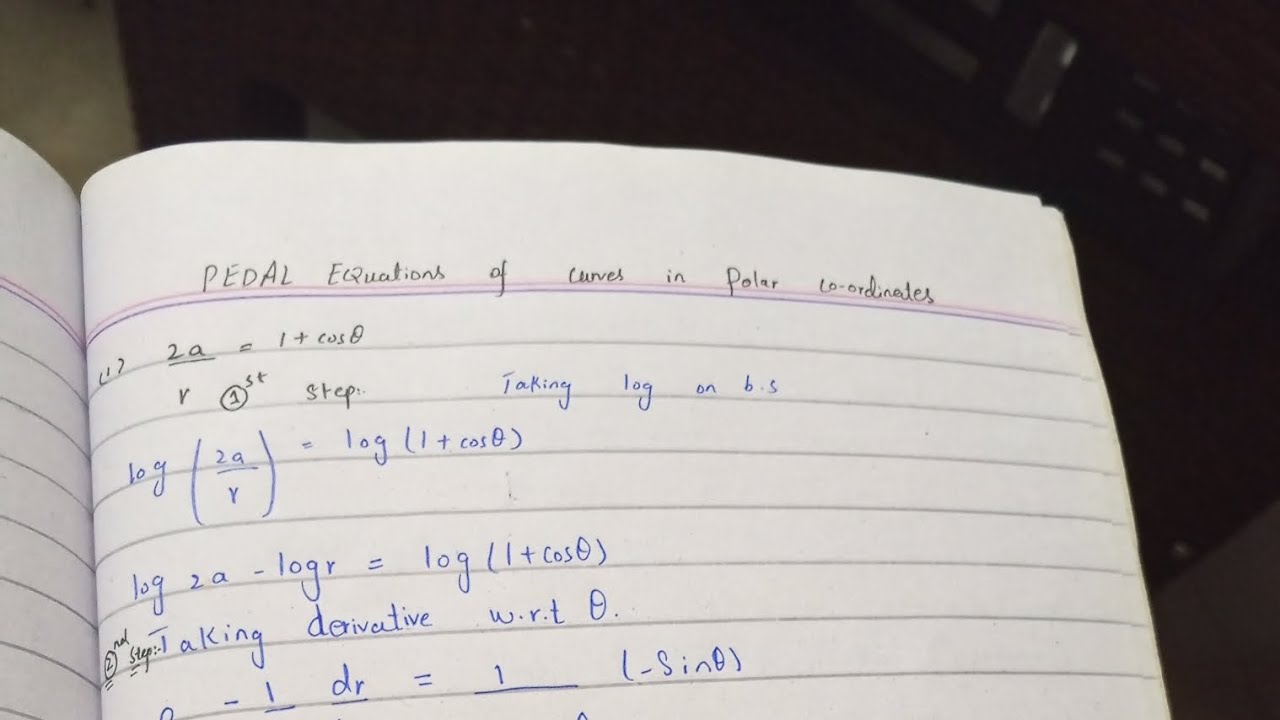  Proof of Pedal equation in polar coordinates complete long video with easy explanation 