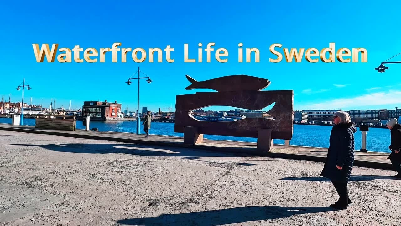 Gothenburg Sweden 4K – Beautiful Waterfront Winter Walk