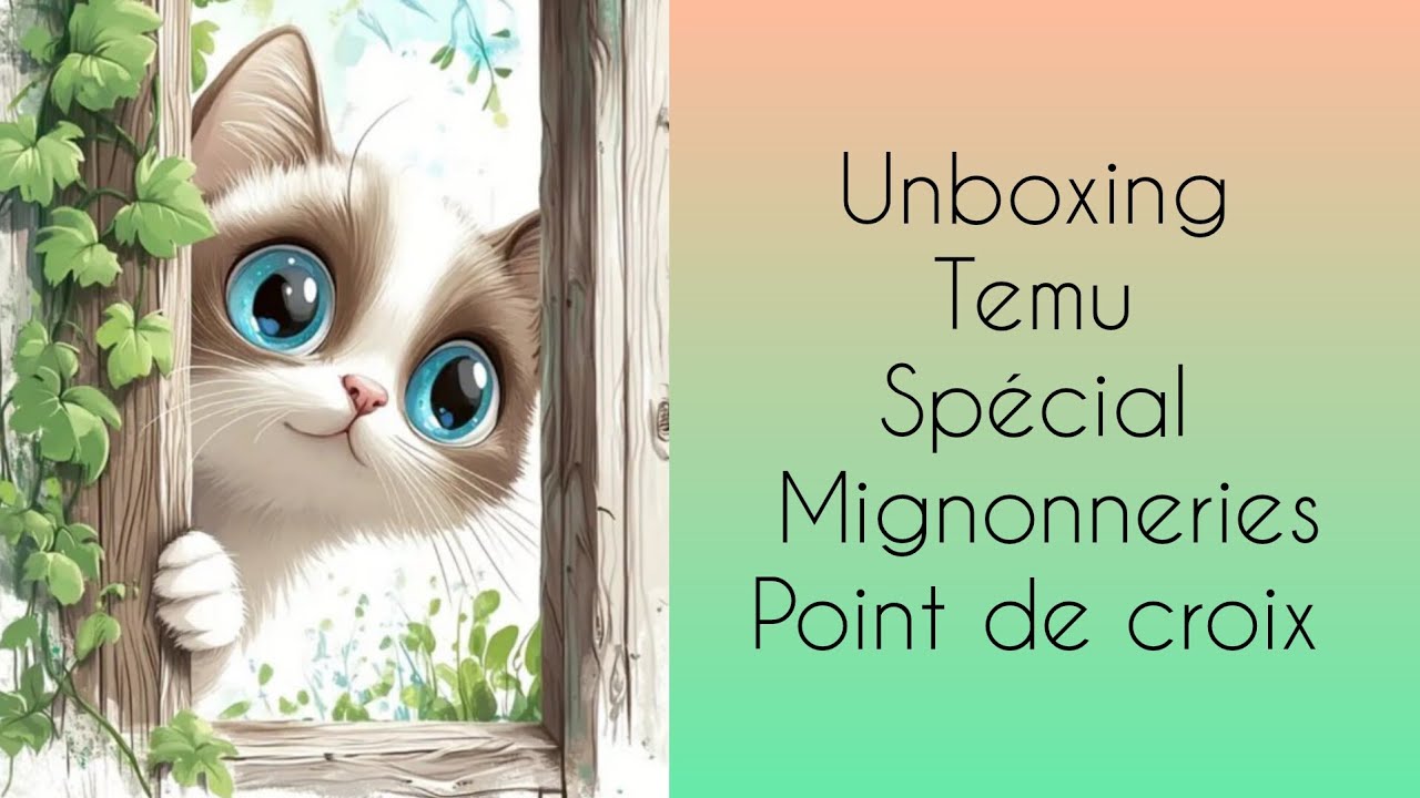 🪷 #unboxing #temu 🪷 #pointdecroix encore des mignonneries 💖😍 #crossstitch #stampedcrossstitch