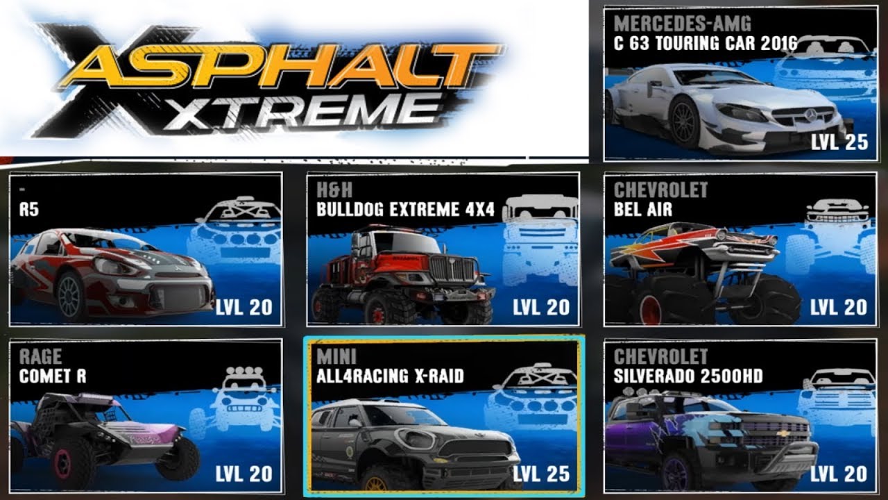 ASPHALT XTREME All Class C Cars! GAMEPLAY!