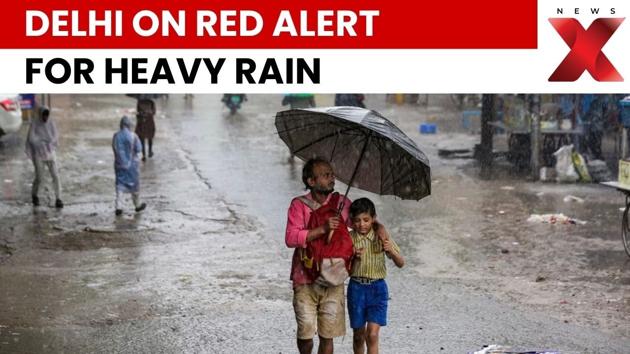 Delhi Rain: IMD Issues Red Alert For Heavy Rainfall, Thunderstorms | NewsX