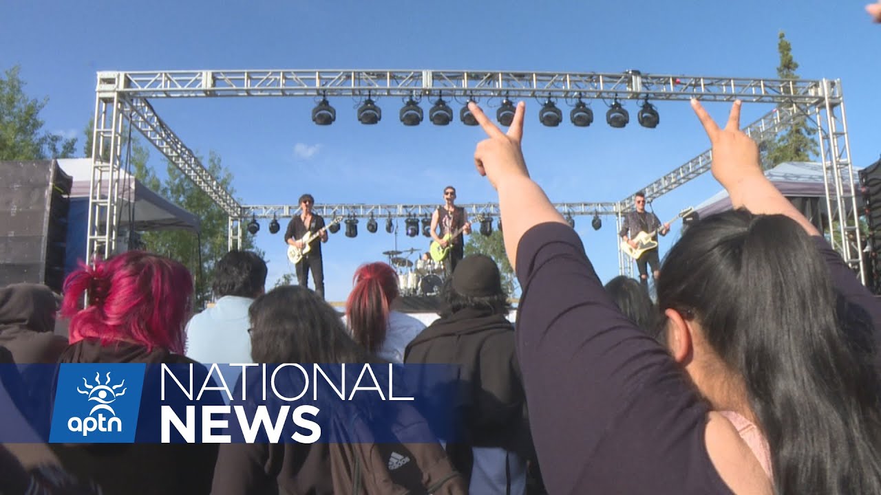 Youth meet Marianas Trench before performance in fly-in First Nation community | APTN News