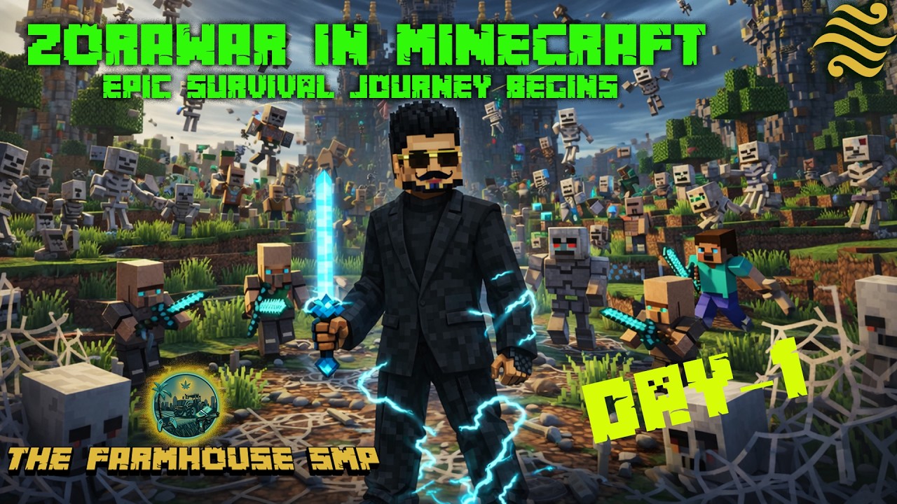 We Made Our Own SMP || Day 1 of  The Farmhouse SMP || A New Journey Begins 