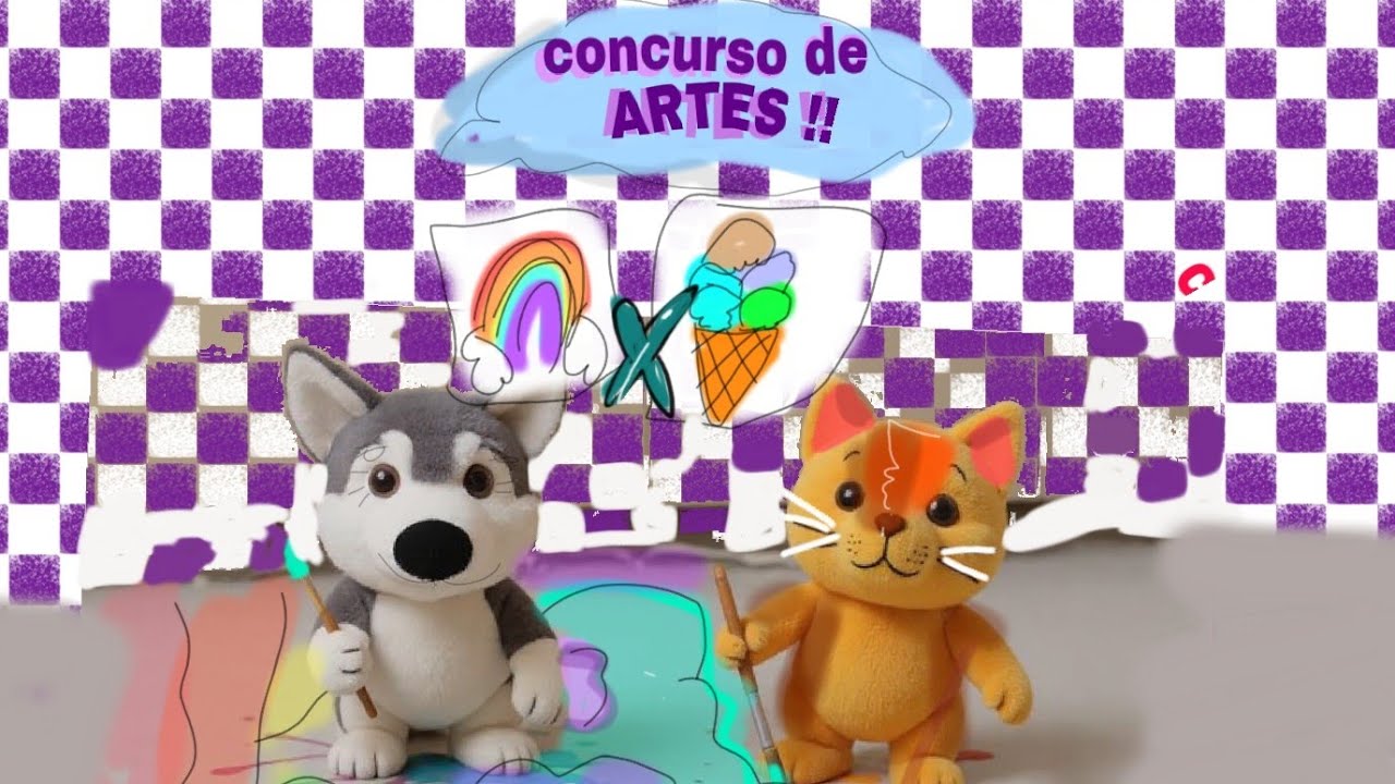 COMPETÇÃO DE ARTES COM MARIA E MARCIO 🐈🐕🎨🖍🐾▶