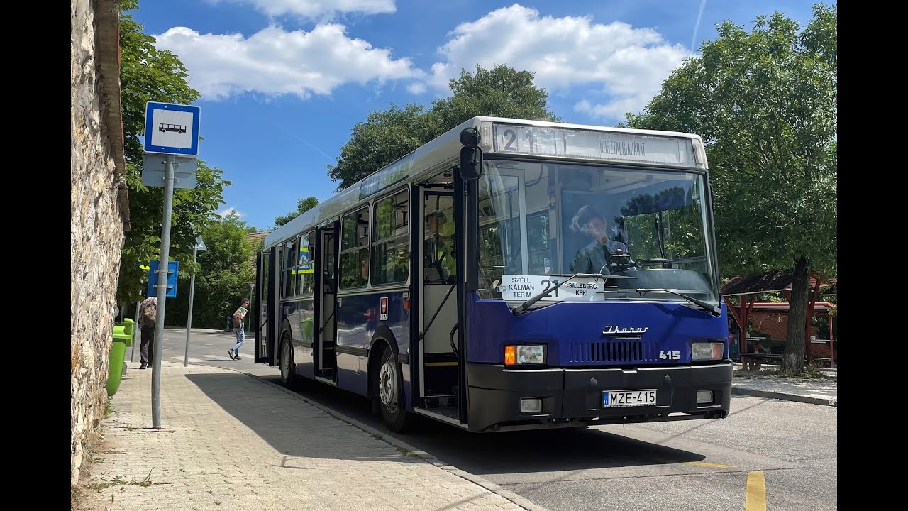 [4K60]VISZLÁT IKARUS Ep3 Fin. Ikarsu 415 Budapest busz 21 Széll Kálmán tér M→Csillebérc, KFKI