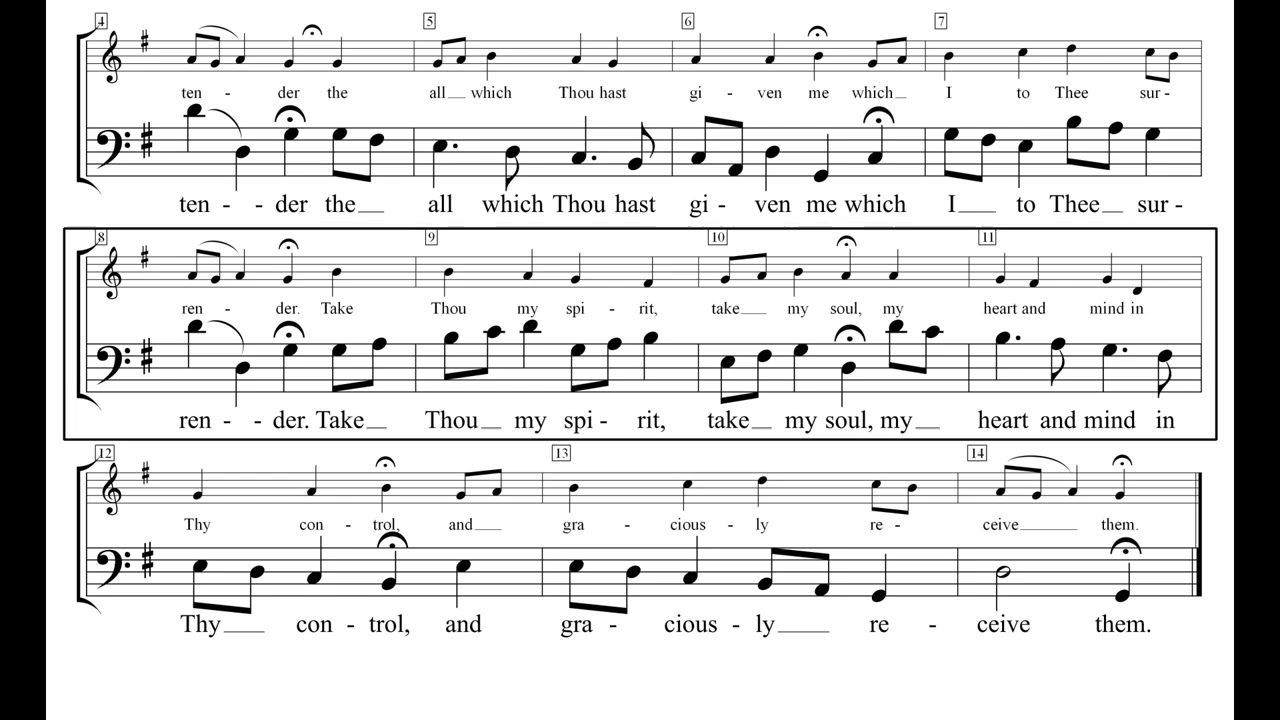 Weihnachtsoratorium 59 Ich steh an deiner Krippen hier - Bass ab Takt 1 minus 3