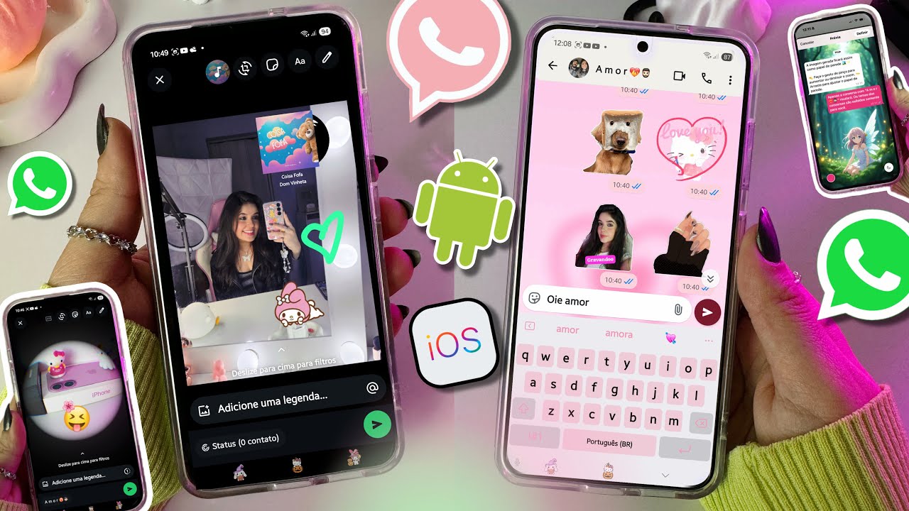 🤩 ATUALIZOU! NOVAS FUNÇÕES DO WHATSAPP PARA ANDROID E iOS: Fotos com IA, temas, figurinhas...