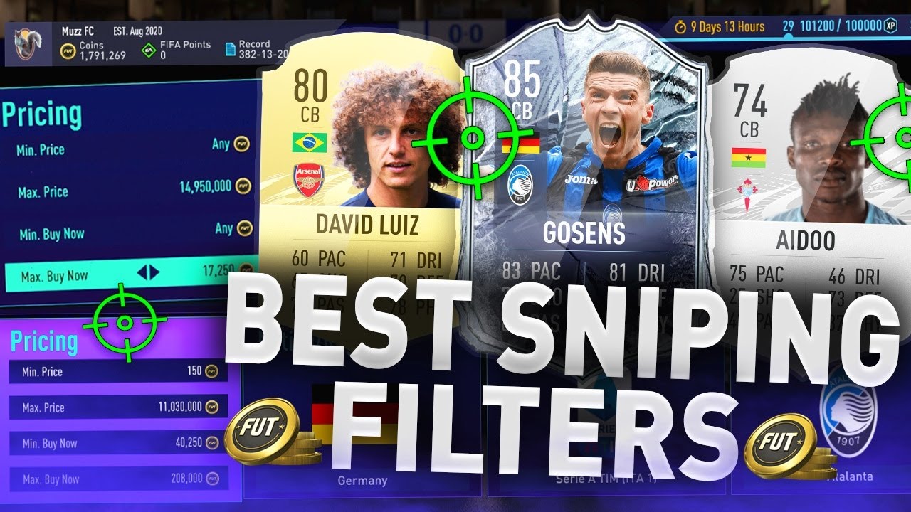 BEST SNIPING FILTERS #10 😍 *MAKE 100K QUICKLY* (FIFA 21 BEST SNIPING FILTERS TO MAKE COINS) #FIFA21