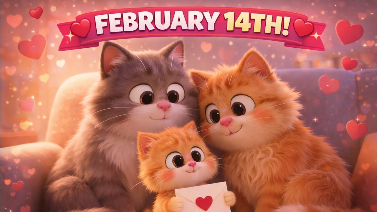 Little Cat’s February Adventure | Love & Kindness Song for Kids 🐾💝