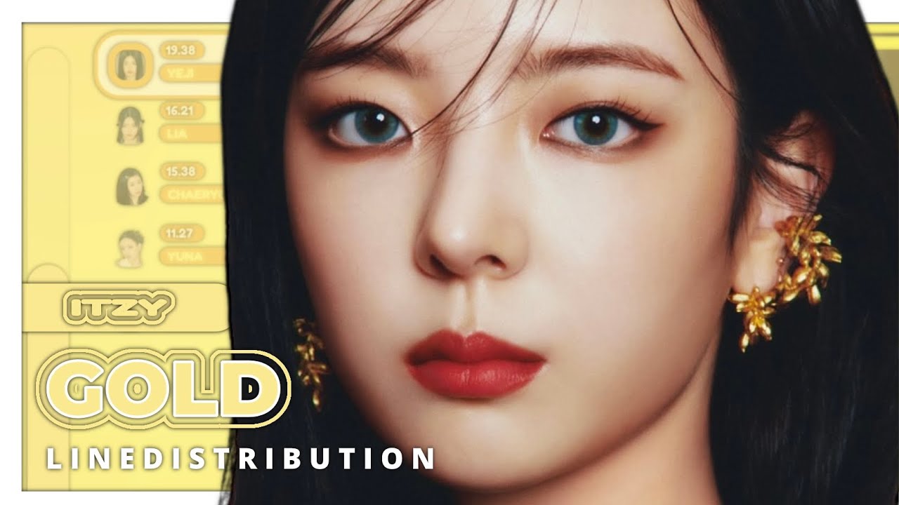 ITZY - GOLD (Line Distribution + Colorcoded)