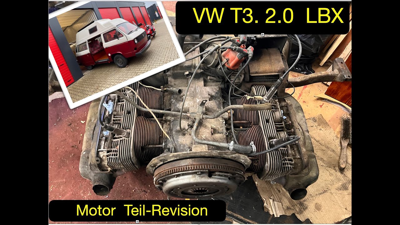 VW T3 Motor.   2.0.  CU.   LBX -Teilrevision, Typ 4 engine