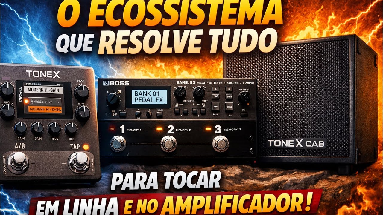 Esse é o melhor jeito pra tocar em linha e não amplificador ao mesmo tempo! 
