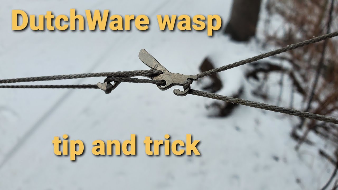Easy way to hook and tighten the DutchWare wasp