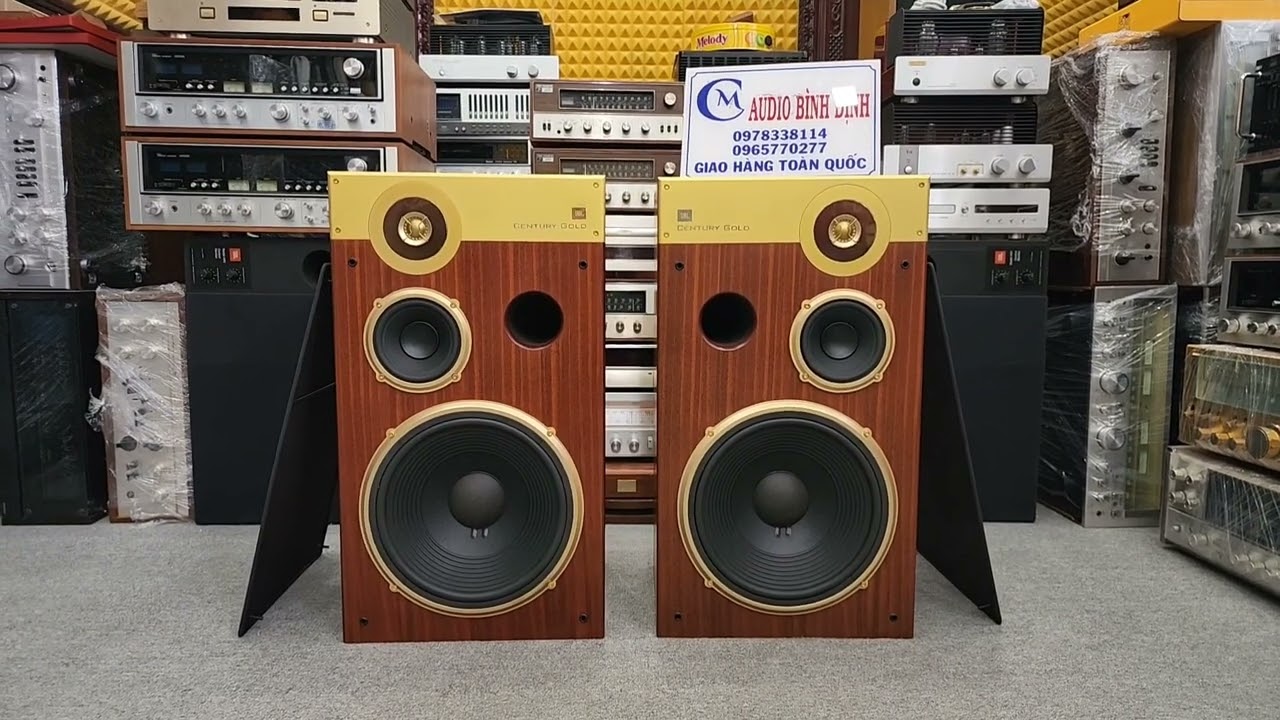 2 Cập Loa Đỉnh chop Hết Số JBL L100 Century Gold và JBL L65 Jubal  Bass Huyết