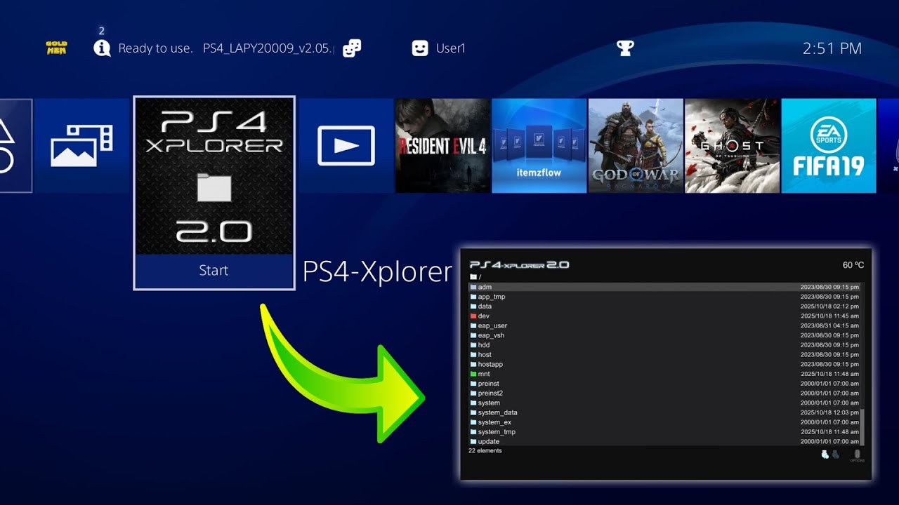 Aplikasi File Manager PS4 HEN - PS4 Xplorer