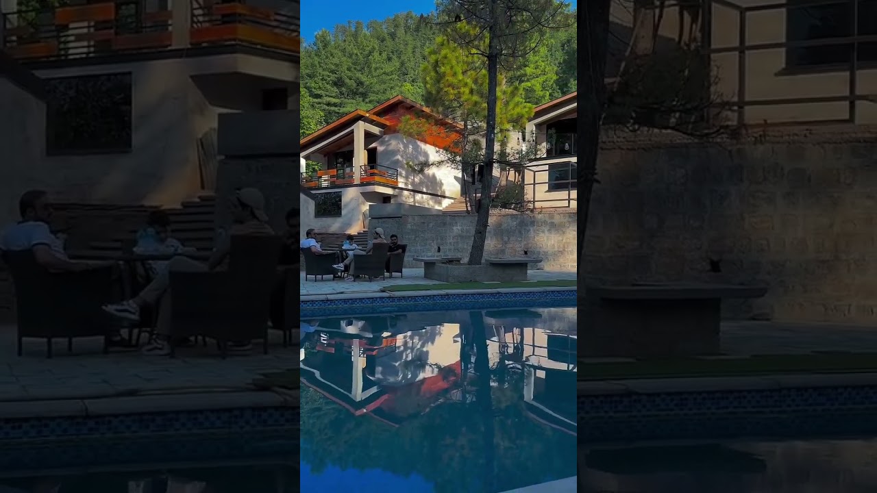 Pool Facing Cottages of Holiday Country Club Murree #radissonblumurree #holidaycountryclub #shorts
