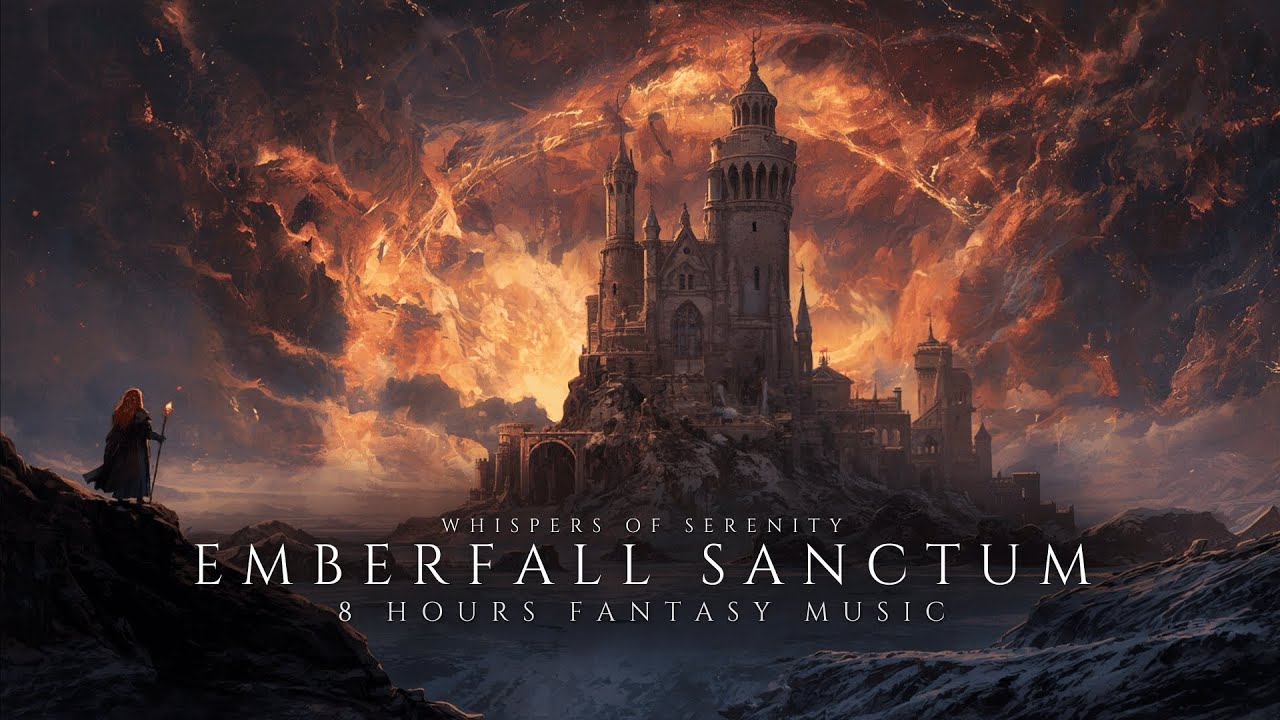 Emberfall Sanctum | 8 Hours Fantasy Music for Relaxation & Deep Rest