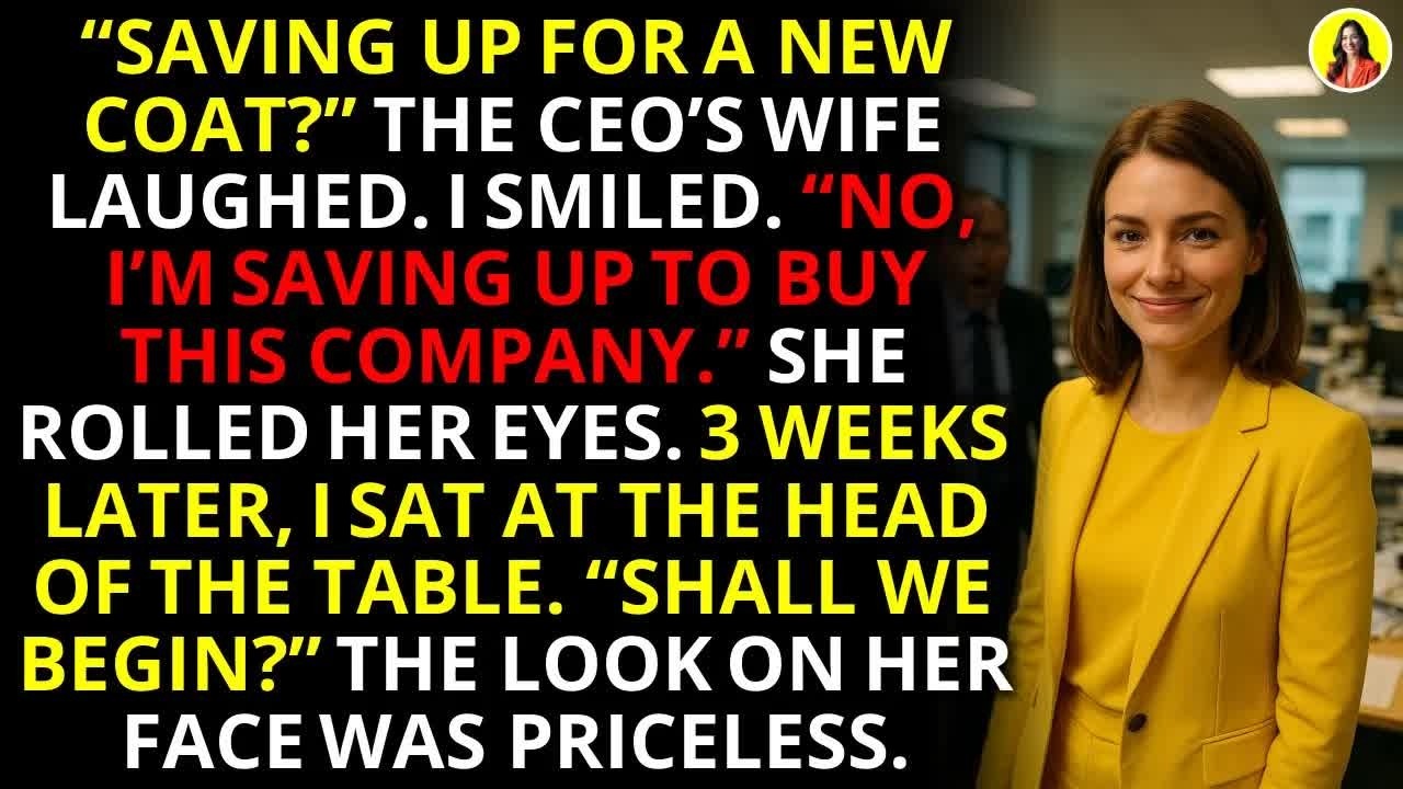 Quiet Analyst's Revenge： She Bought the Company After CEO's Wife Mocked Her Coat 📊