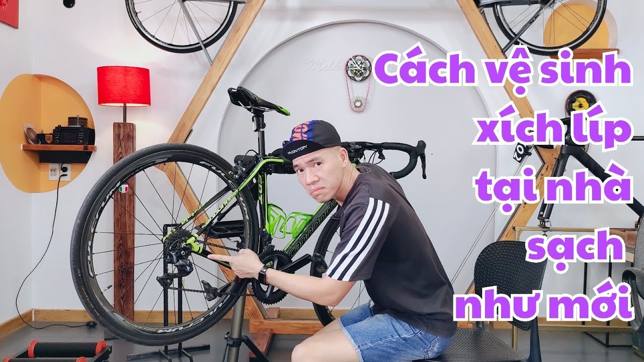 Cách vệ sinh xích líp, xe đạp tại nhà đúng cách, sạch như mới. 