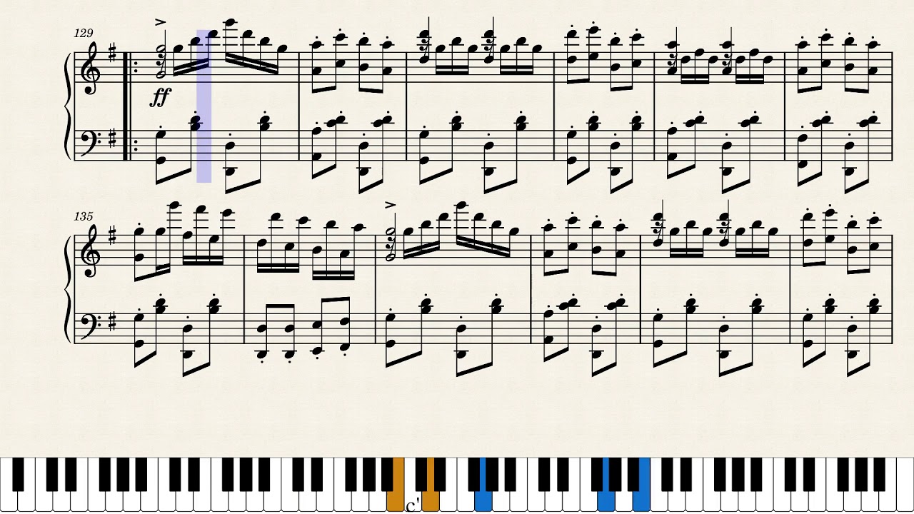 Infernally Hard Galop (Infernal Galop) by Jacques Offenbach, arranged by Austin Kitchell