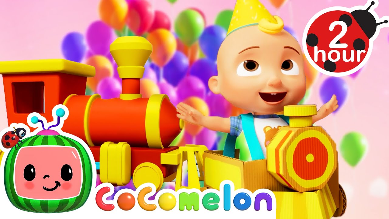 JJ's Train Birthday Party! 🚂+ MORE | 2 HOURS | CoComelon Kids Songs & Nursery Rhymes