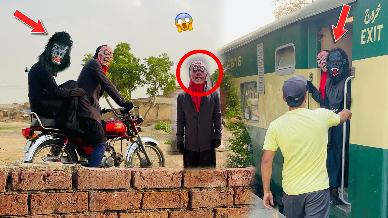 Gorilla Or Zombi Bike Le Ker Train Mein Bhag Gaye😱Hamaray Sath Dhoka Kiya😡