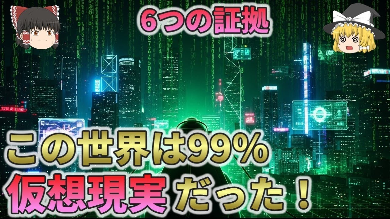 【信じられない残酷な現実】この世界は99 9％『仮想現実』なんだけど反論ある？【総集編　ゆっくり解説】