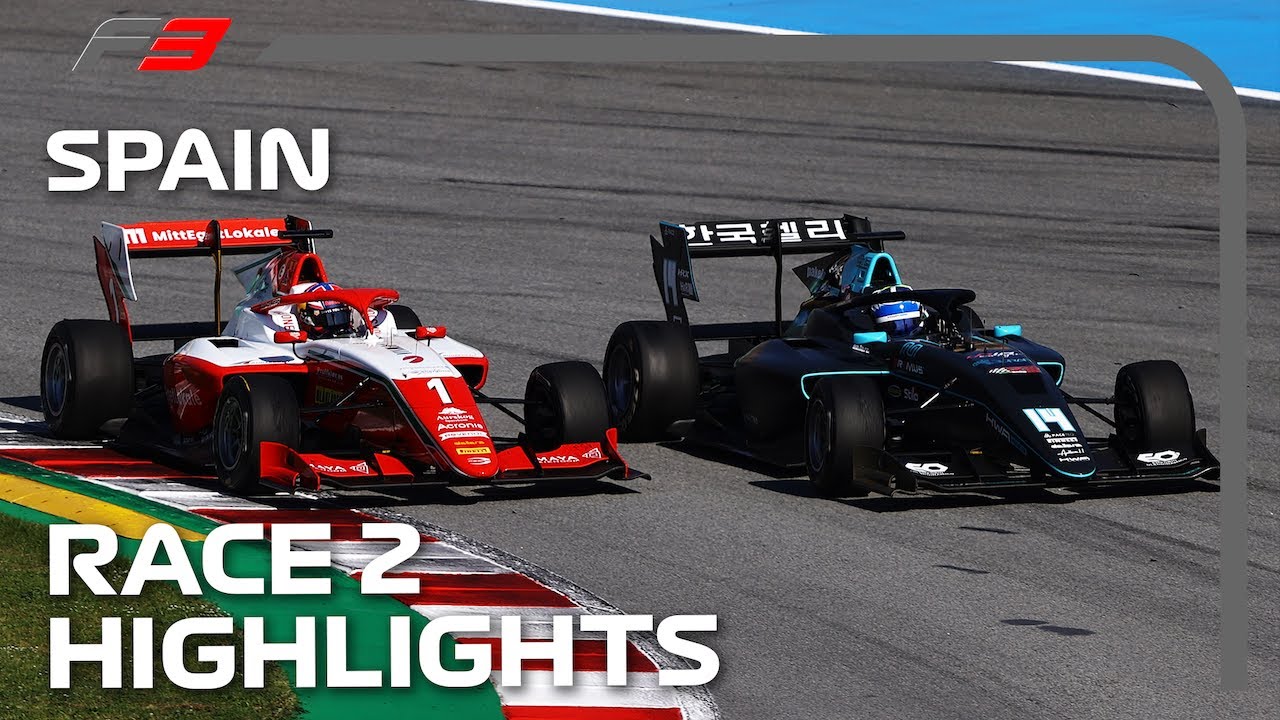 Race Leaders Collide TWICE! F3 Race 2 Highlights | 2021 Spanish Grand Prix