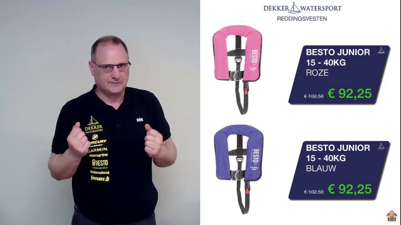 Webinar Dekker Watersport: Automatische reddingsvesten