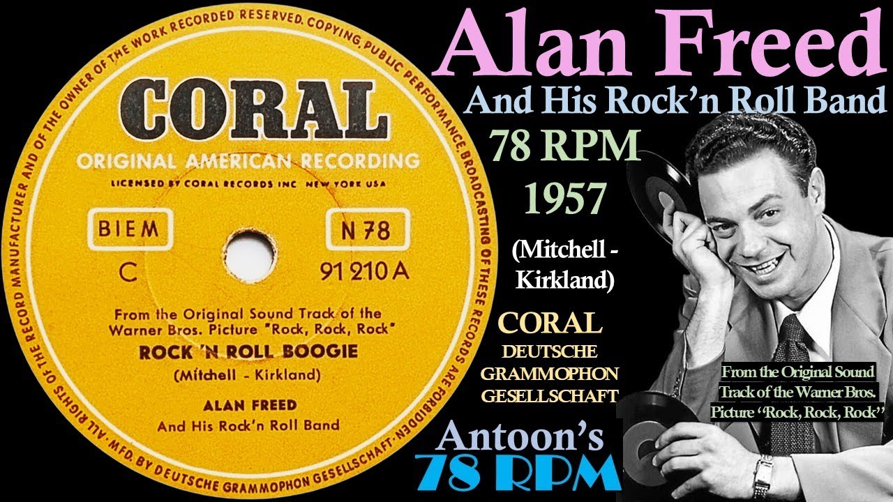 Alan Freed | Rock 'N Roll Boogie | Coral 78 rpm | 1957 Germany