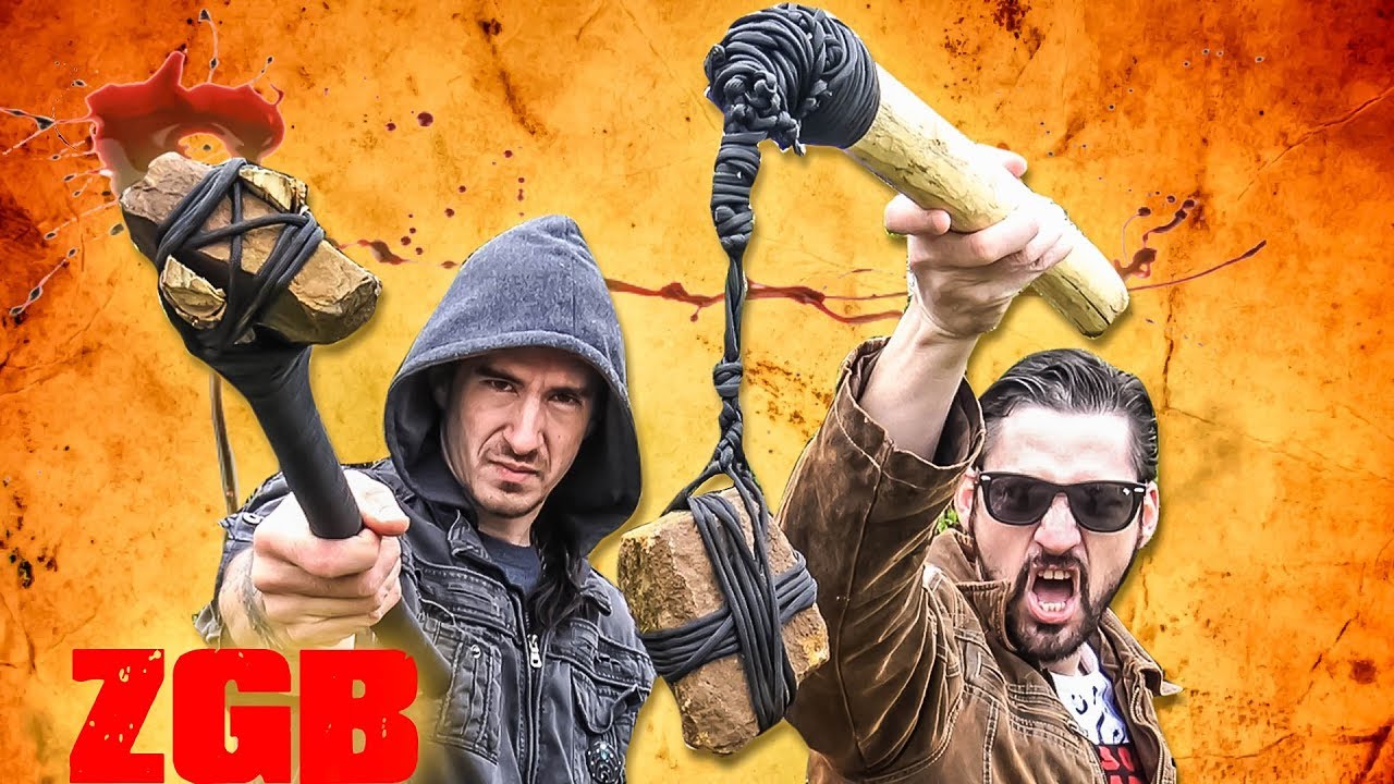 We made weapons from junk in the woods! Junk Warrior