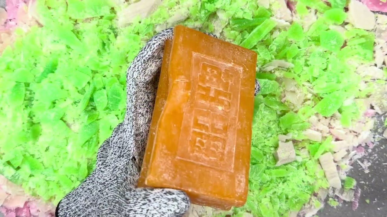 Oddly Satisfying Soap Carving | Crunchy Soap Cutting | No Talking ASMR #soap