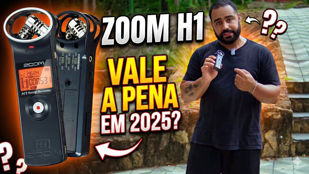 Review do gravador ZOOM H1 em 2025! Ainda vale a pena?