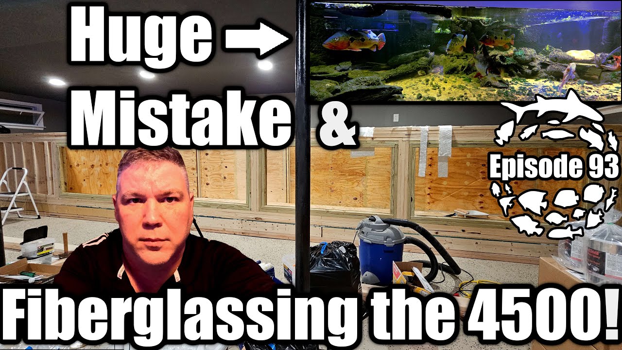 Huge Aquarium Scare! & Fiber Glassing the DIY 4500 Gallon Aquarium Build!