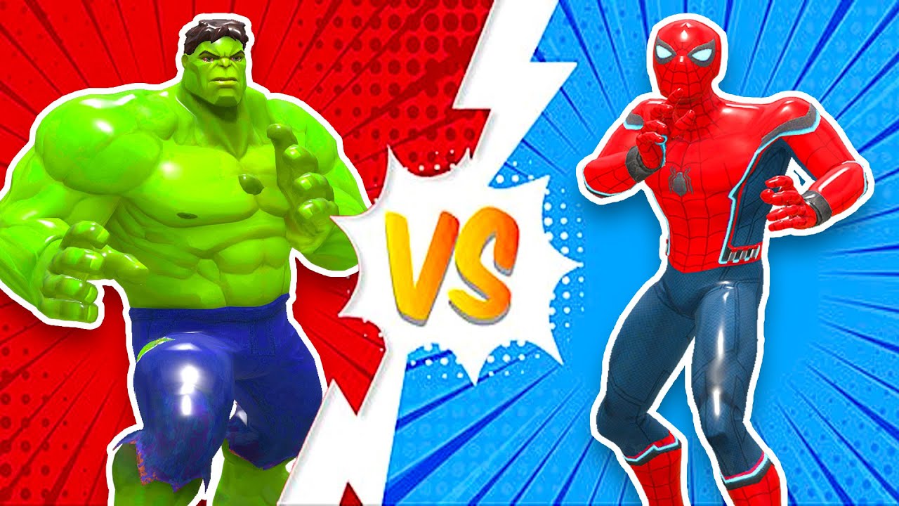 Spider-Man vs Hulk 3D Epic Battle | Ultimate Superhero 3D Challenge