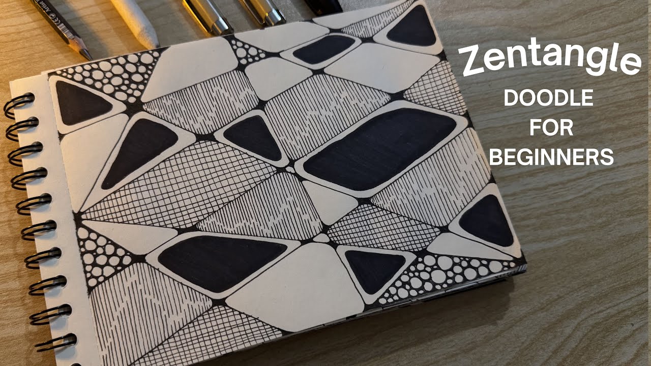 Relax your mind with this Simple Zendoodle idea for Beginners!