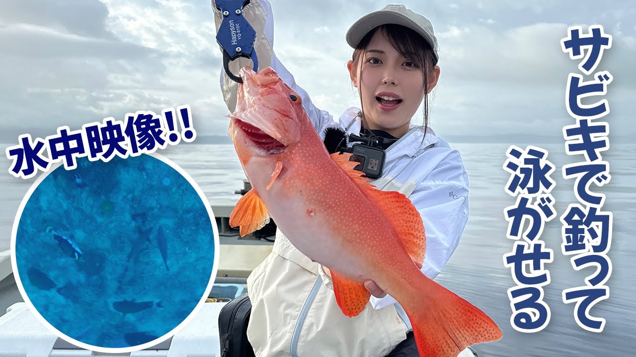 【水中映像あり】サビキでグルクン釣ってアカジン泳がせ釣り！ in 沖縄 [春の沖縄編 #2]
