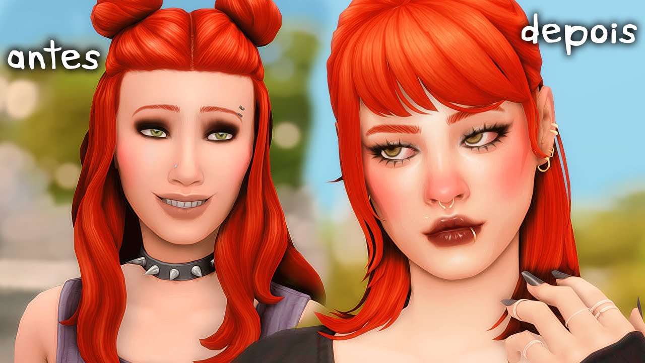 transformei a IRMÃ REBELDE no the sims 4 🖤 (lilith dos encantos)