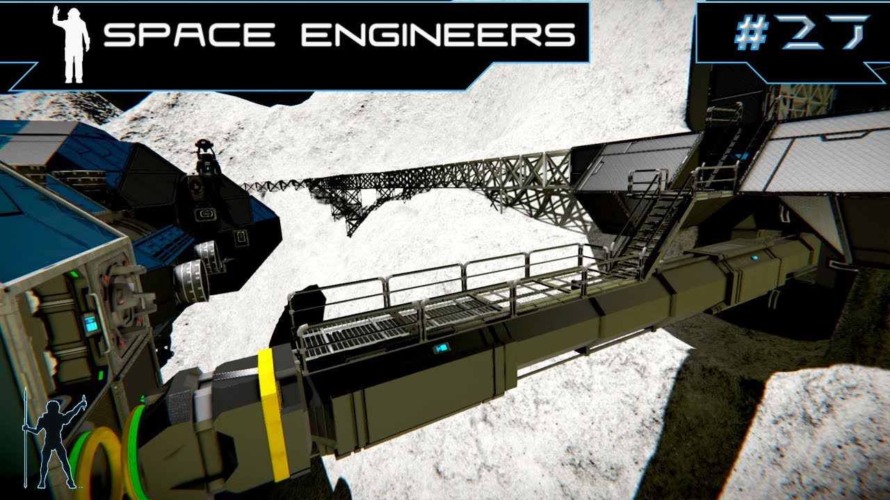 Building A Docking Port For The Moon Base - Space Engineers LP - E27