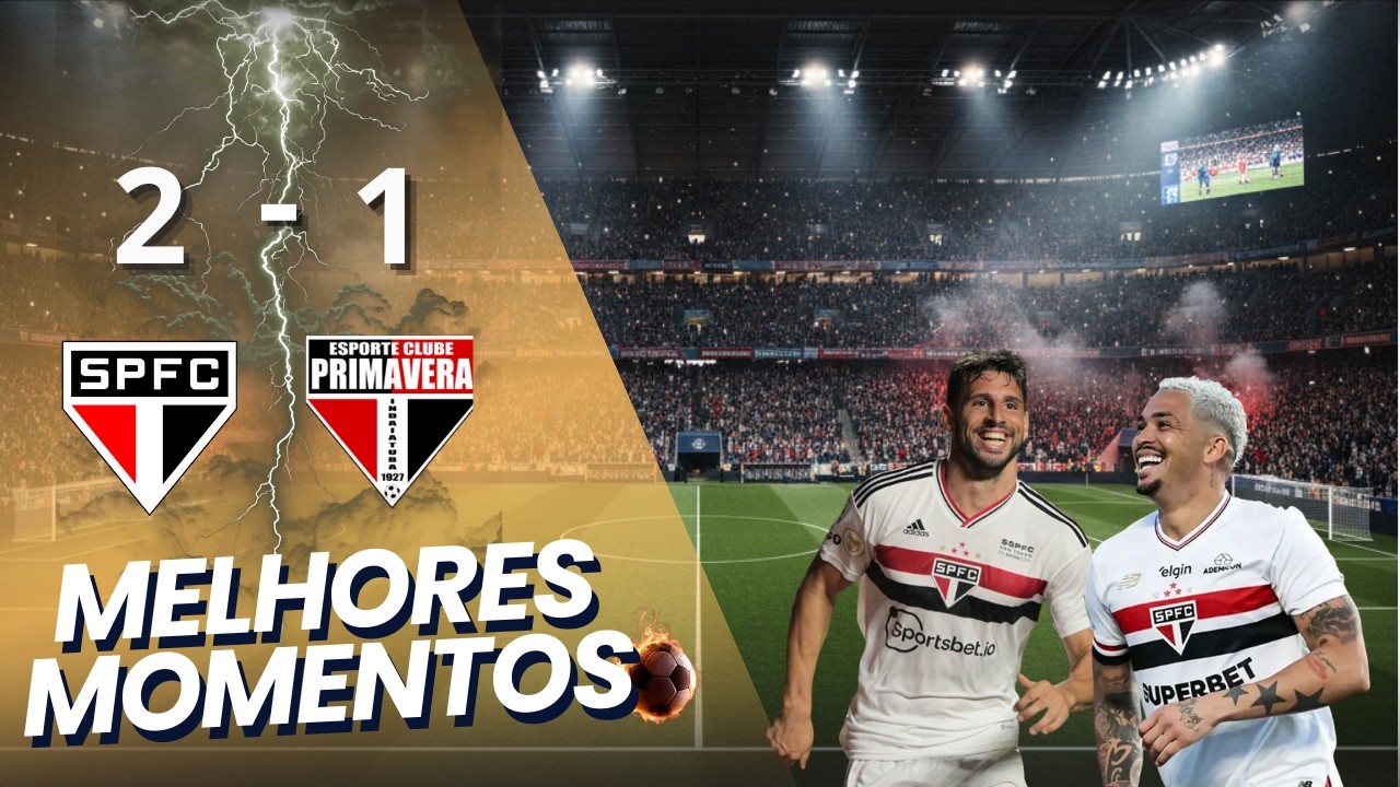 São paulo vence Primavera de virada no Paulistão