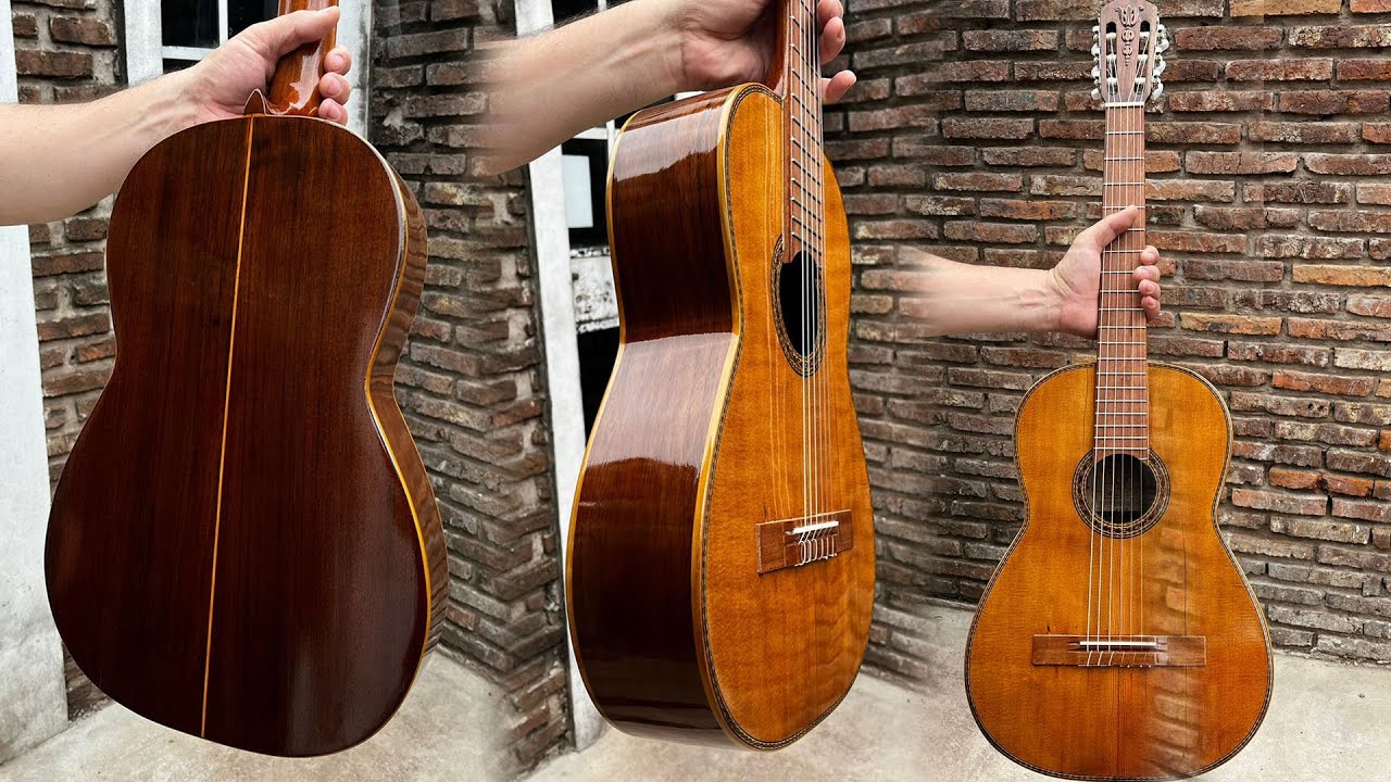 Restauración total guitarra una antigua yacopi