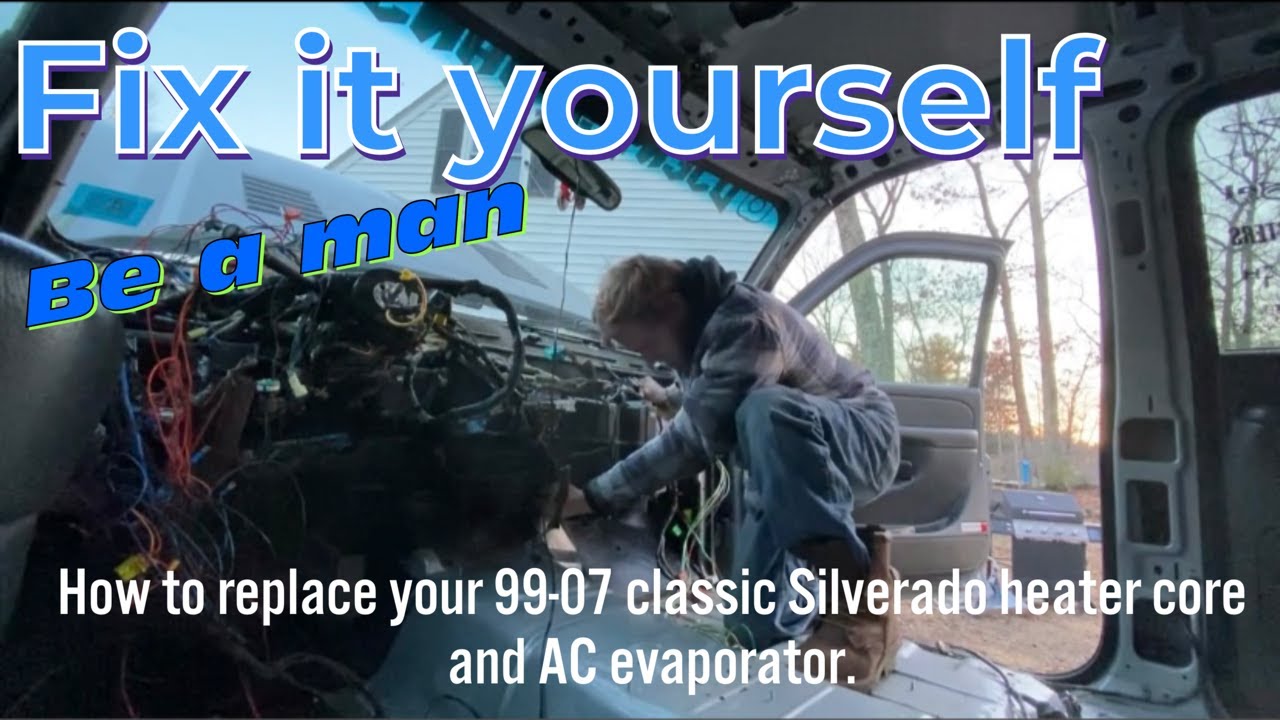 How to: Remove and Replace 99-07 classic, Silverado LT HVAC module, heater core and AC evaporator.