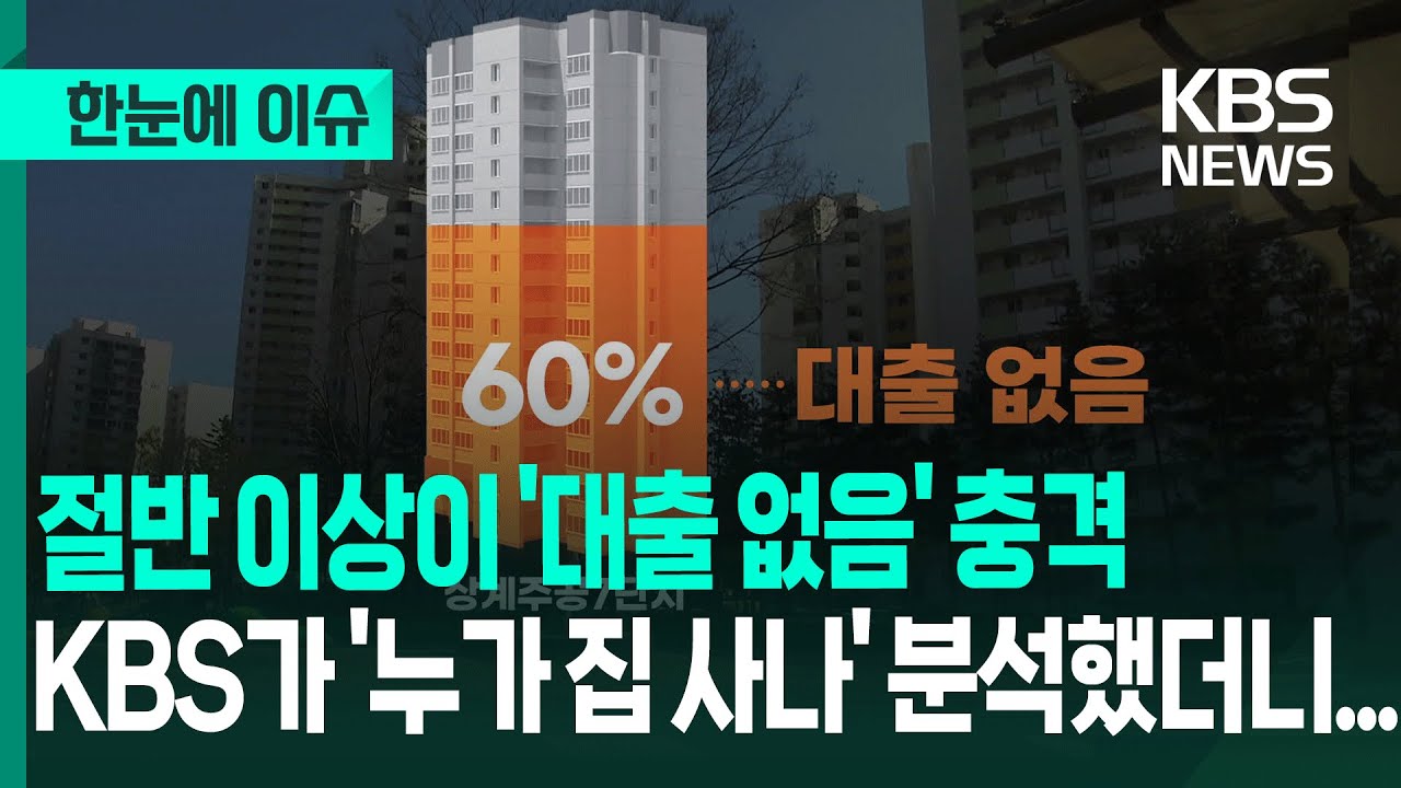 [한눈에 이슈] 절반 이상이 '대출 없음' 충격...KBS가 '누가 집 사나' 분석했더니 / KBS 2025.06.27.