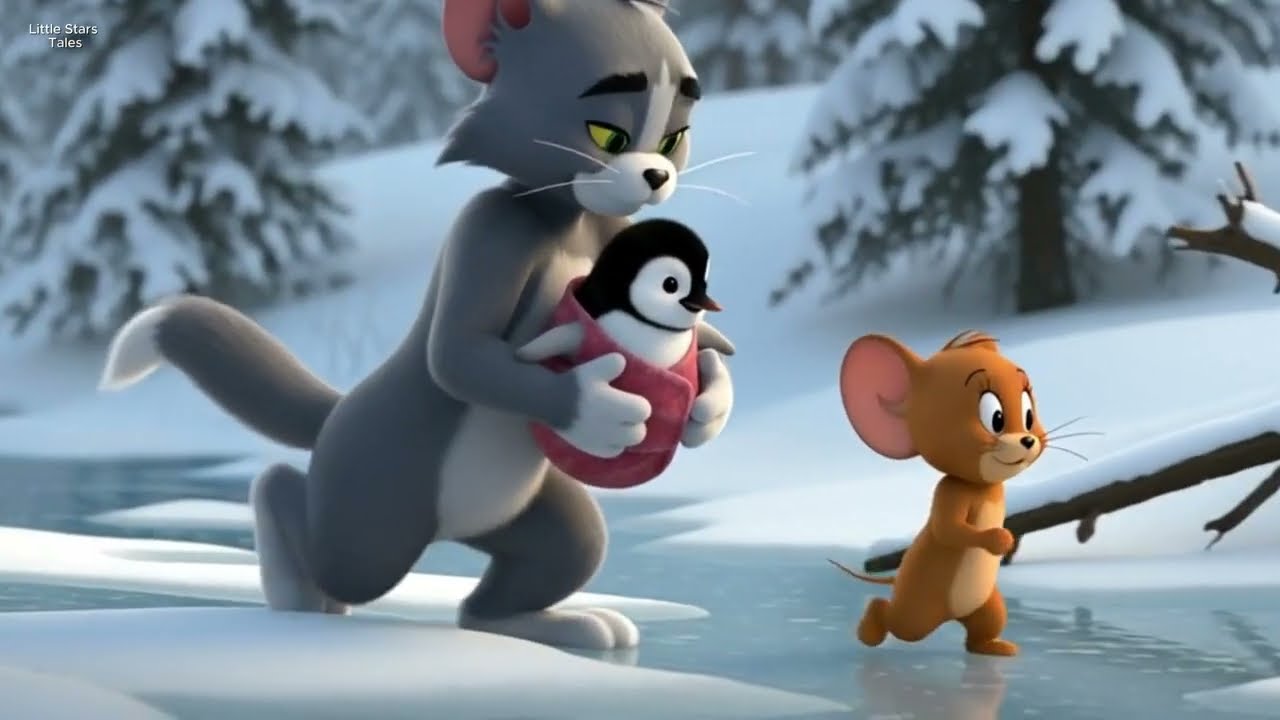 Tom & Jerry Saved a Little Penguin in a Deadly Winter Storm