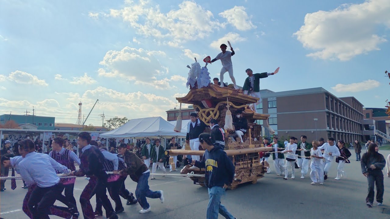 令和七年柏原市東大阪大学柏原高等学校　柏高祭　地車巡行