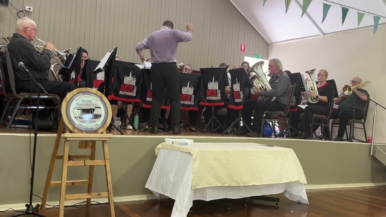 Maryborough Brass performing at Bauple Band Hall - Rouge et Noir by Charles Trussell