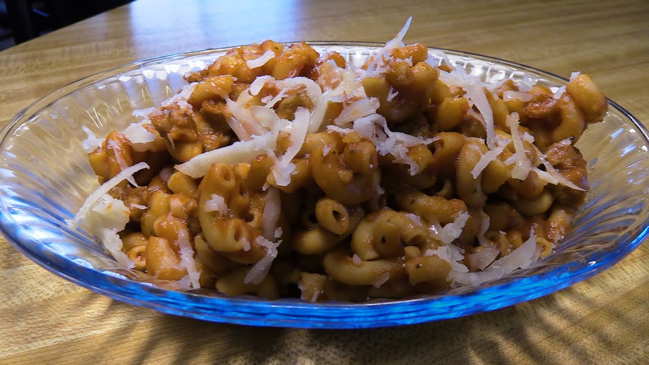 Паста с пикантным вкусом в мультиварке